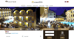Desktop Screenshot of lukullushotel.com